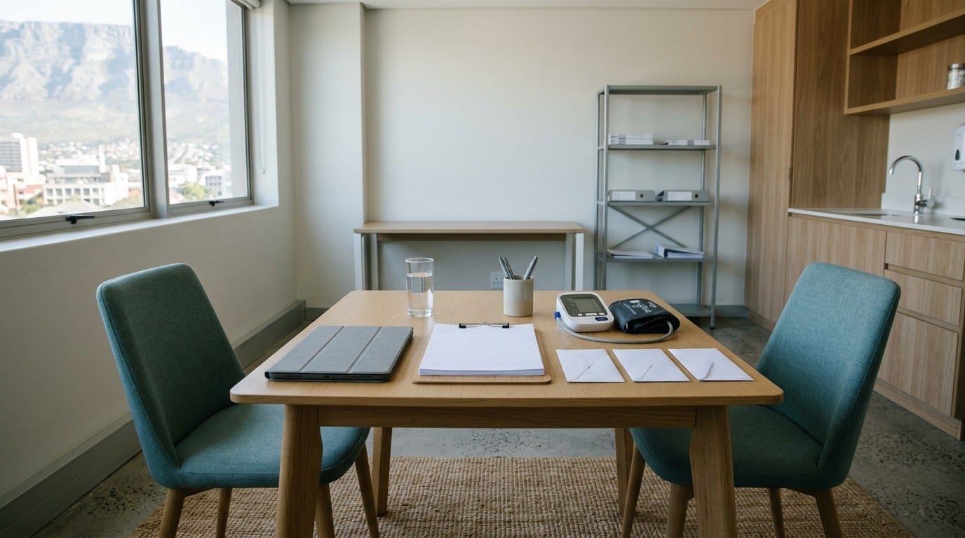 A university research room laid out for a small trial, a quiet picture of pilot and feasibility trials before a larger one.